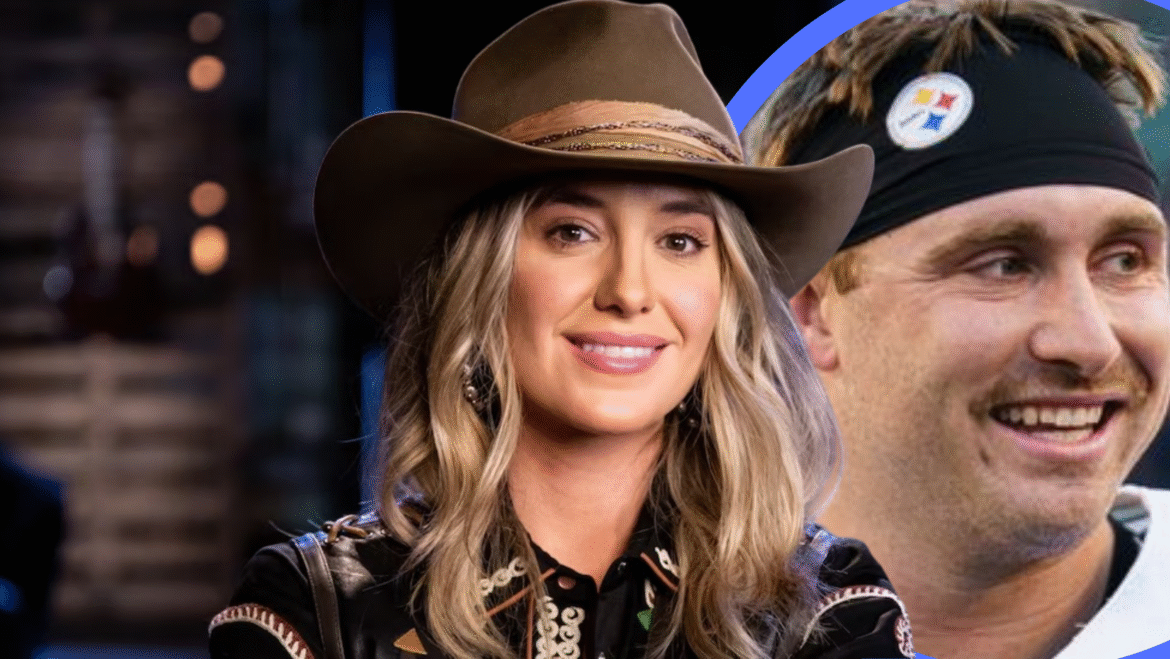 alt="Lainey Wilson and boyfriend Devlin Duck Hodges on red carpet"