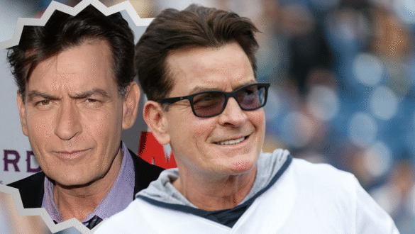 Charlie Sheen with luxury cars and mansion during his highest earning years
