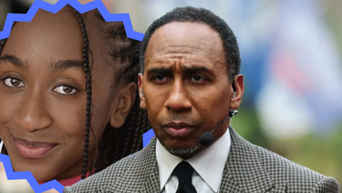 alt="Image of Stephen A. Smith with a serious expression amid rumor news"